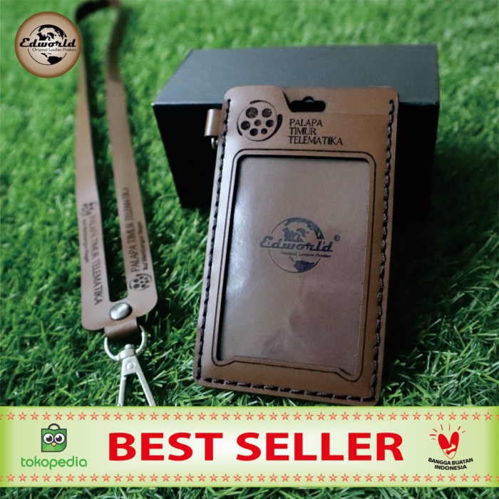 

READY ID CARD HOLDER KULIT COSTUM NAMA & INTANSI/PERUSAHAAN 2 slot card DISKON