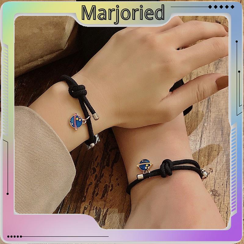 1 Pasang Gelang Couple Magnet Gelang Tali Couple Magnet Attract Persahabatan Tangan Bracelets-MJD