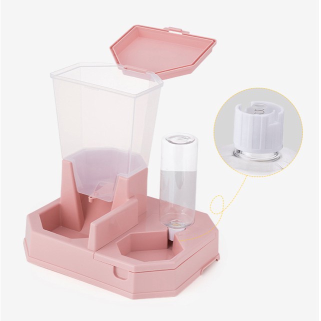 Adda Home - 2 in 1 Dispenser Feeder Makanan Minuman Anjing Kucing Peliharaan 33x27x34cm