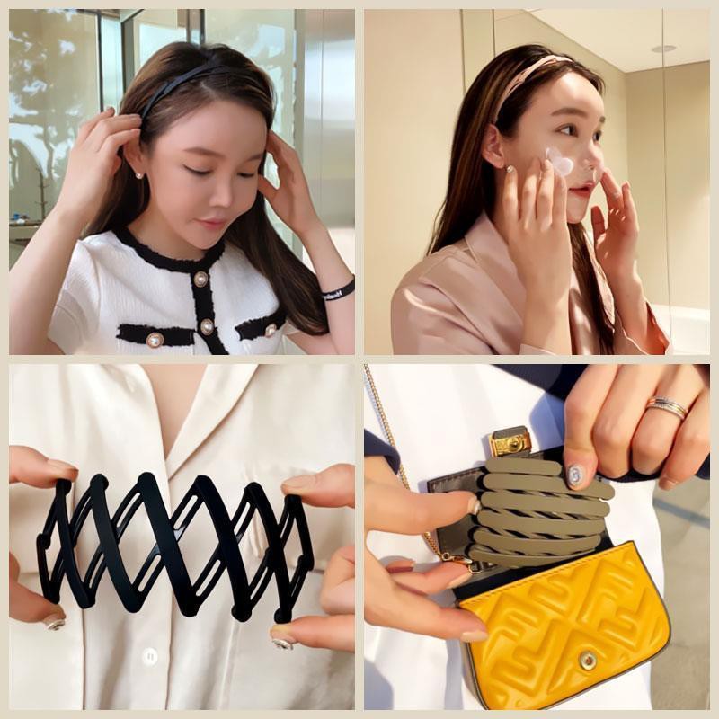 Bando lipat import bandana rambut premium doff fold hairbands convenience mode korea 5 warna terbaru