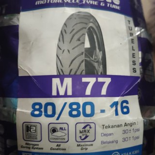 Ban MIZZLE 80/80-16 M77 BAN DEPAN NOUVO/ SKYWAVE TUBELESS
