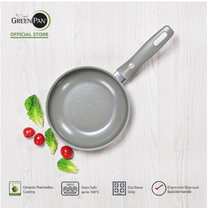GreenPan - Delight Grey Open Frypan 18 cm x 29 mm