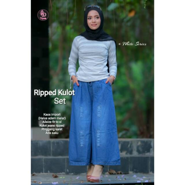 SET KAOS + KULOT RIPPED
