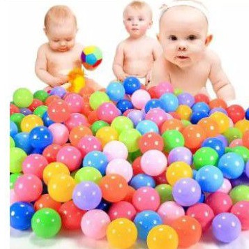 ⭐ Jendela Kosmetik ⭐ ( Bola Anak Per pcs ) Bola Mandi Untuk Anak Anak / Bola Mainan Anak / Bola Lucu / Bola Warna Warni