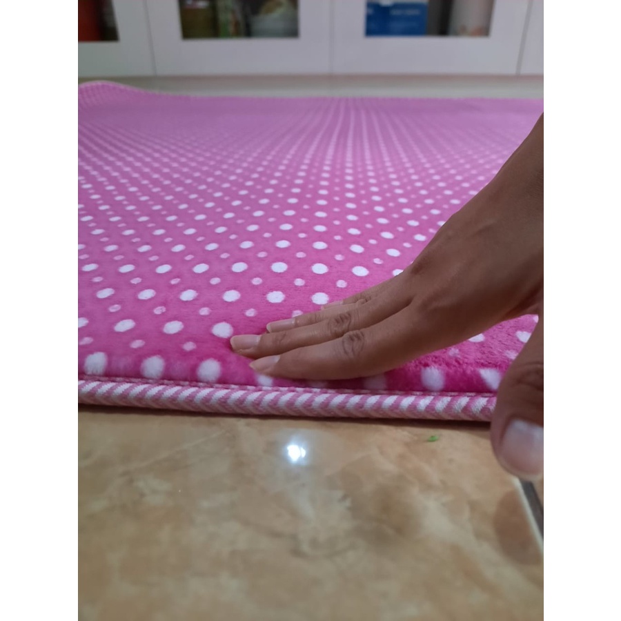 Karpet Busa FONIX Malaysia Bulu Super Lembut Anti Slip 150 x 190 Minimalis F114, Rasfur Korea-2