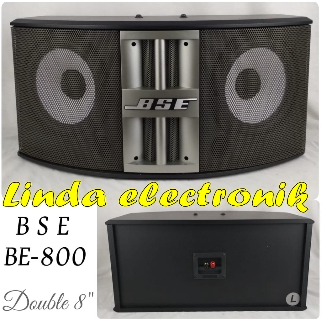 speaker pasif 8 inch bse be 800 double woofer 2 buah original