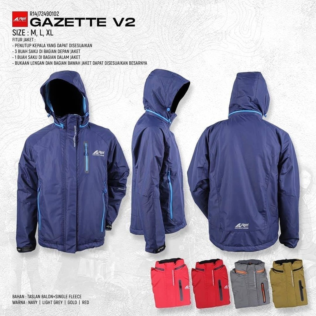 Jaket Gunung Arei Outdoorgear GAZETTE V2  Original Product Rei