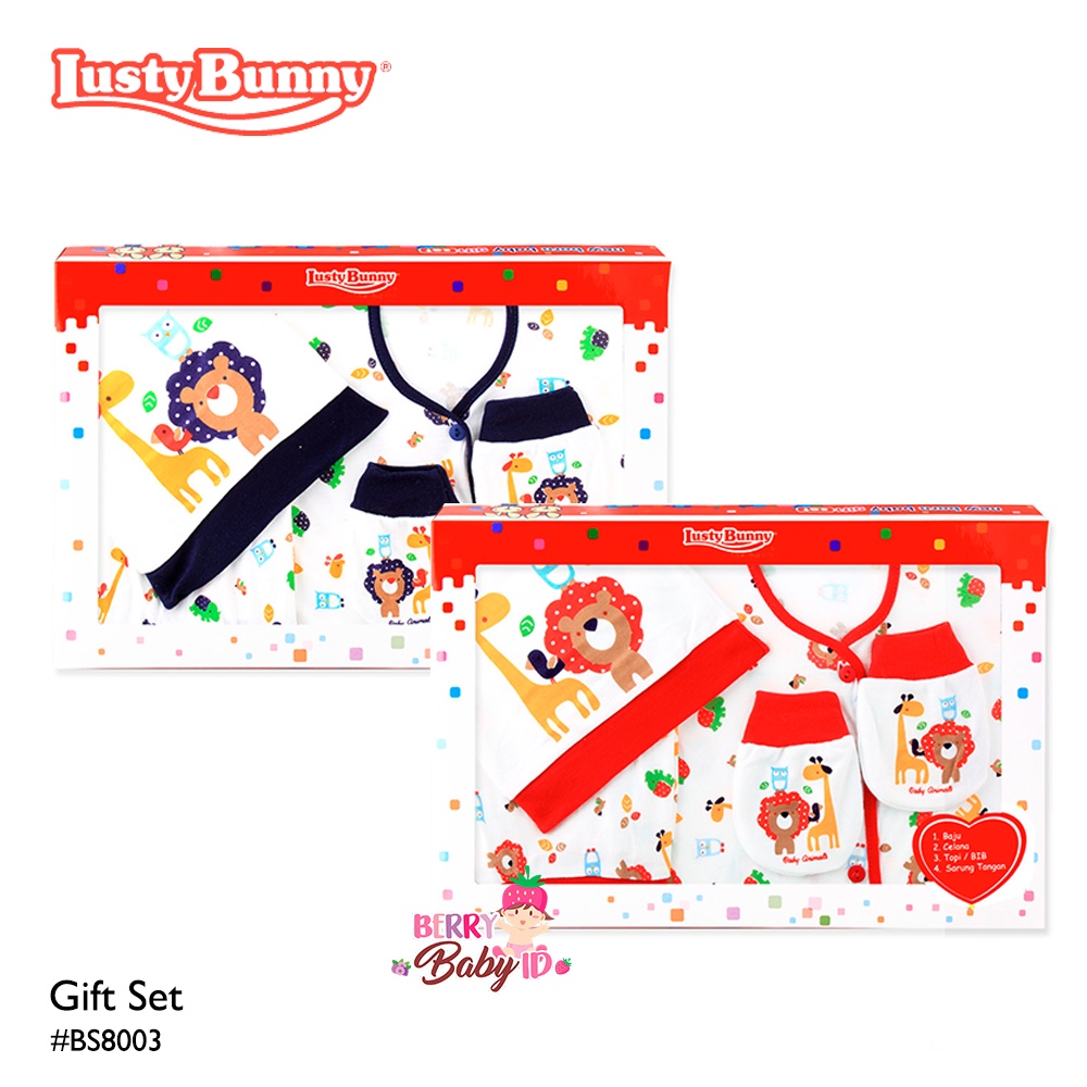 Lusty Bunny Baby Gift Set #8003 Paket Kado Baju Bayi Berry Mart