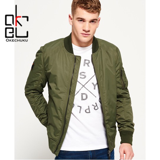 Jaket Bomber Parasut Hijau Army | OKC