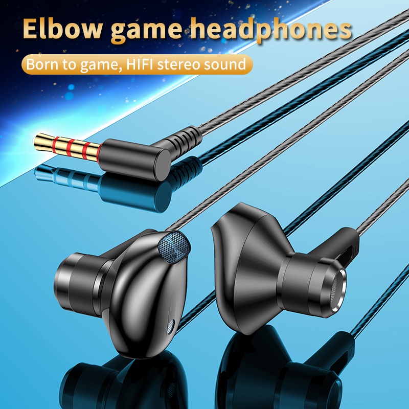 Headset Earphone Earbuds Sport In-ear Bass Ganda Kabel Jack 3.5mm