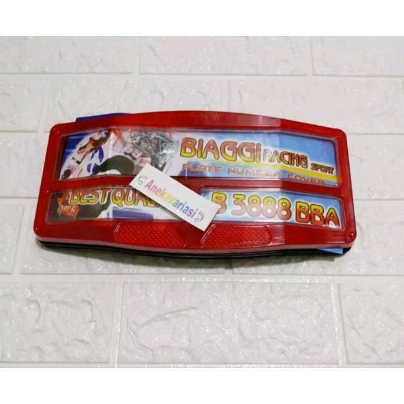 dudukan plat nomor cekung cover plat nomor cembung