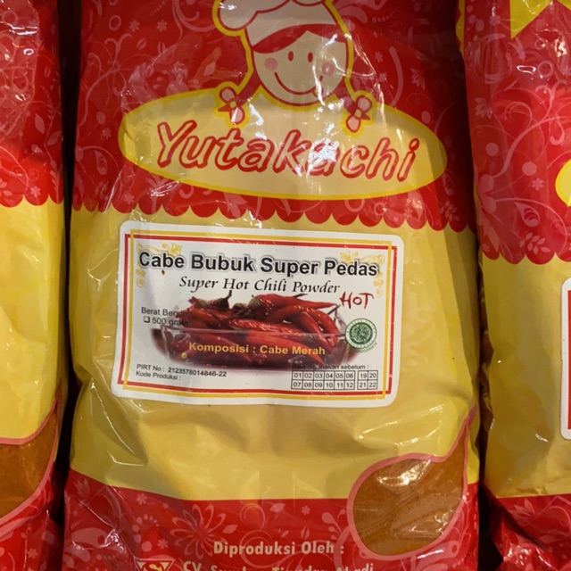 

Cabe Bubuk Super Pedas 500g