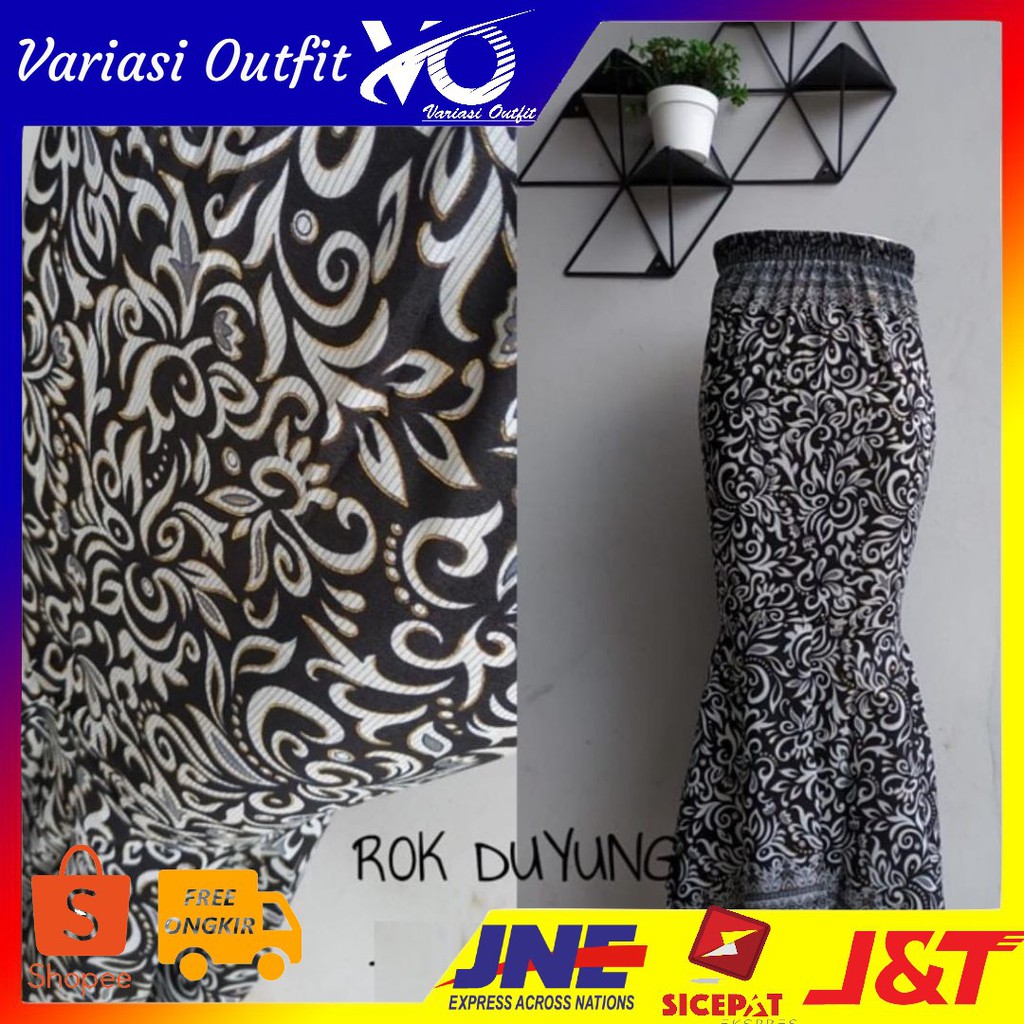 [ROK NABILA SILVER VE]Rok wanita batik Silver