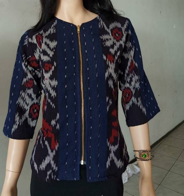 Blouse Tenun Troso Lurik Asli Jepara