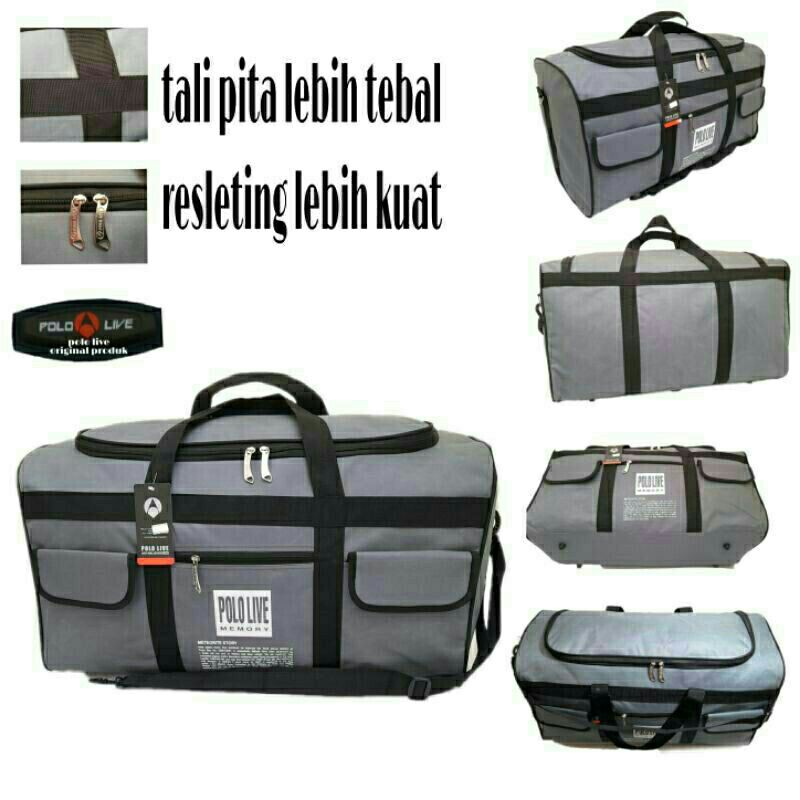 Tas pakaian travelbag POLO LIVE 70L Tas baju besar Big size 441