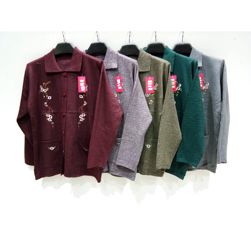 Mantel Sweater Ibu / Wanita Outer Import (#2111)