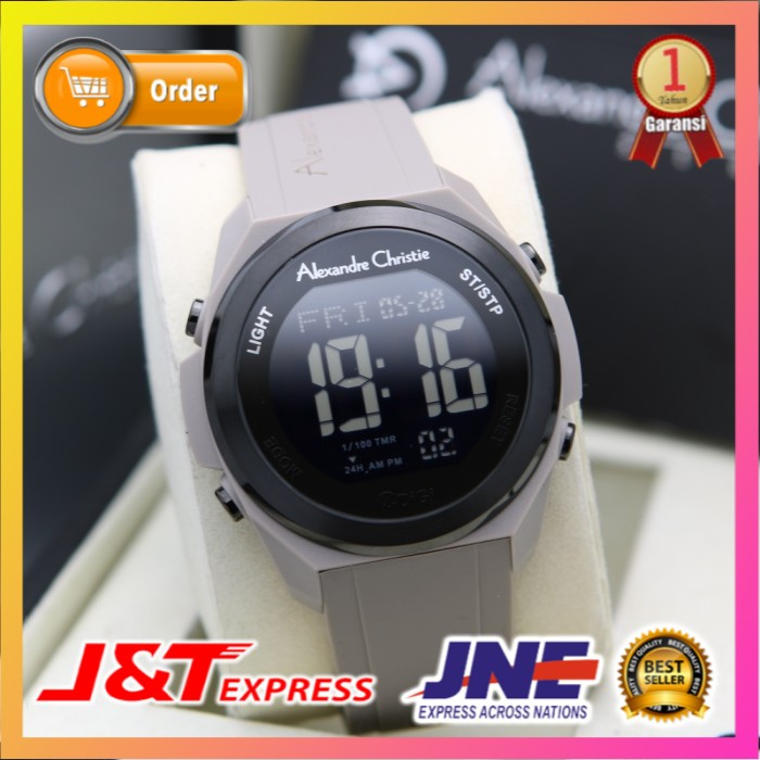 JAM TANGAN ALEXANDRE CHRISTIE ALEXANDER CHRISTIE WANITA CEWEK ORIGINAL ORI AC 9342 BLACK GREY