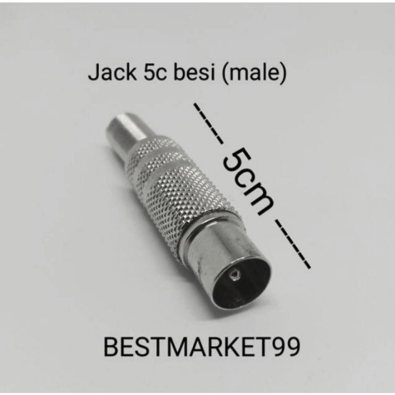 Jack TV 5C Besi / Jack Antenna Tv 5C Besi Stainless Steel Kwalitas Bagus