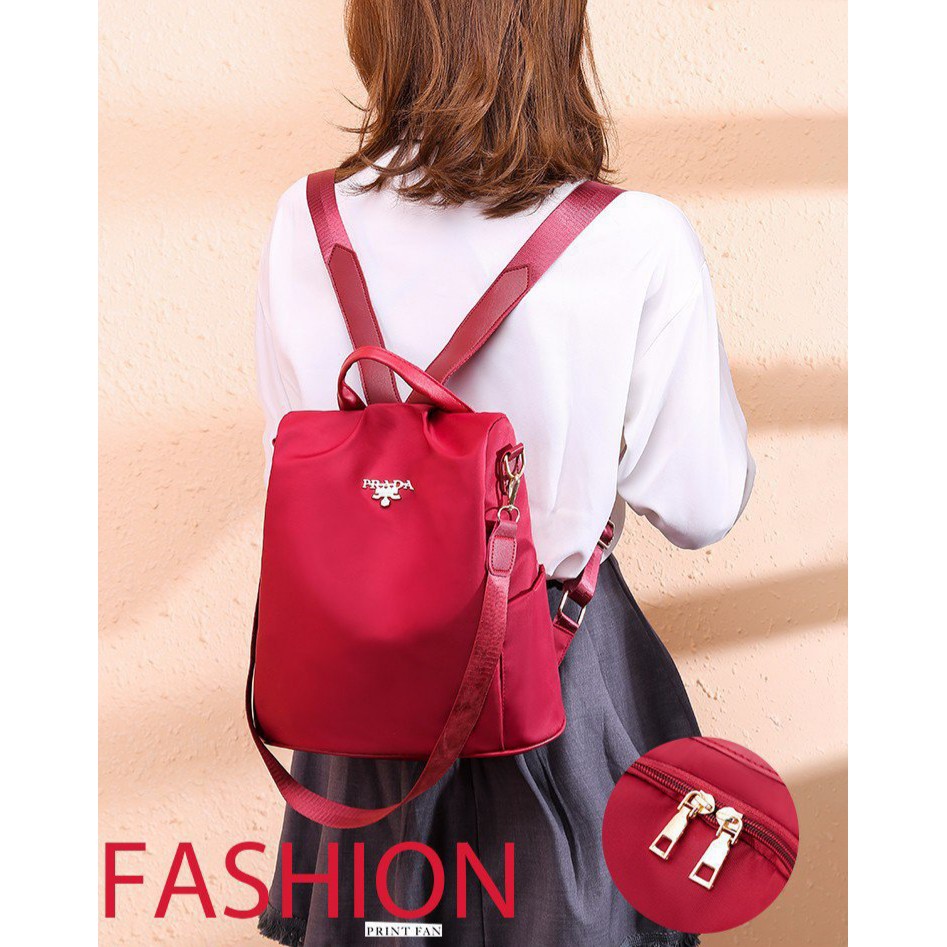 TAS RANSEL WANITA ANTI AIR BACKPACK PUNGGUNG KULIAH FASHION KOREA NEVADA MURAH IMPORT SEKOLAH BATAM