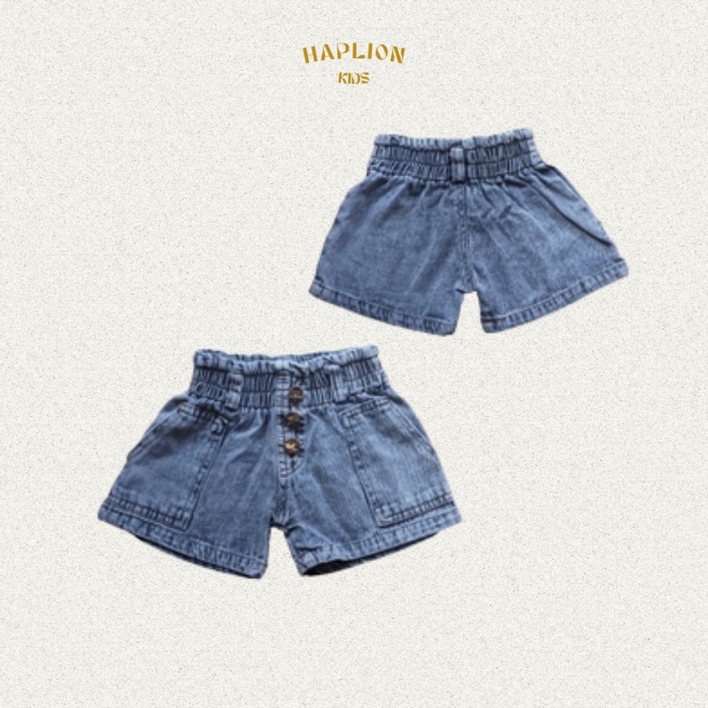 Hot Pants Anak Perempuan Highwaist Jeans 1-6 Tahun