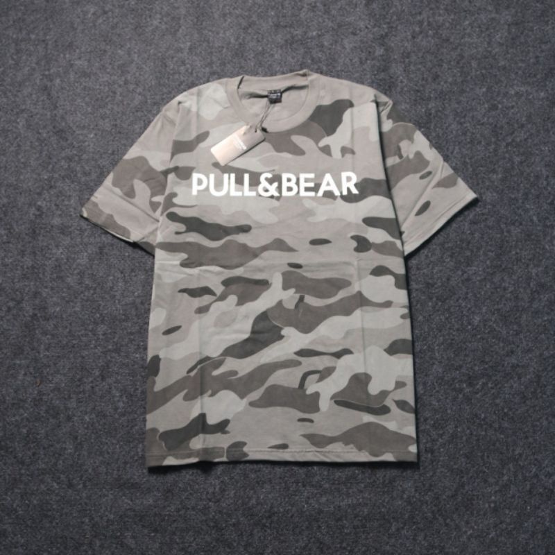 pull and bear camo t shirt