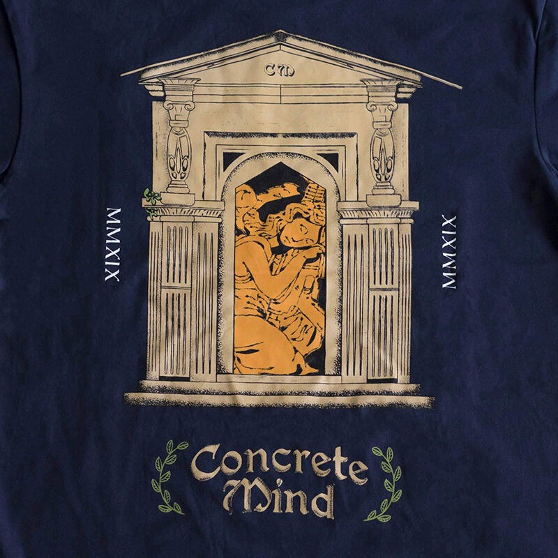 Concrete Mind - Temple of Fun Navy Tee