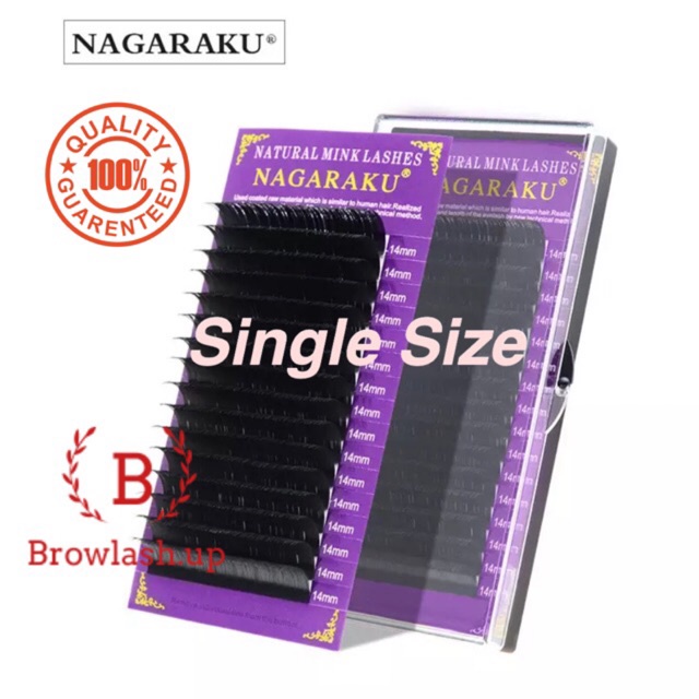 NAGARAKU Single size BEST SELLER C D 0.07 0.10 0.15mink lash eyelash extension