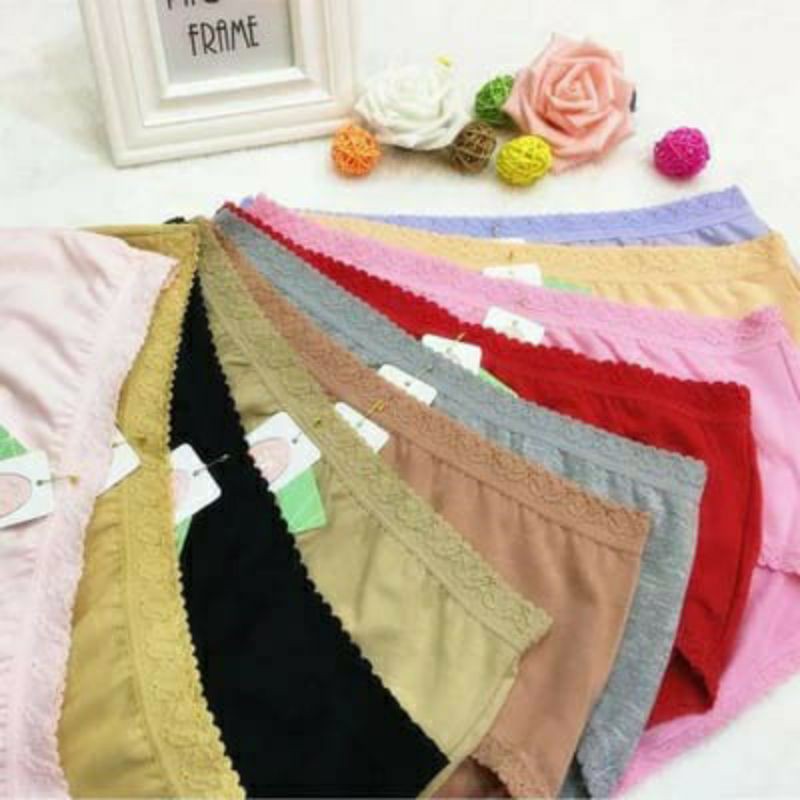 [ 6pcs ] CD CELANA DALAM WANITA YADAILI YADAILY COOLMAX 613/618 POLOS/RENDA ORIGINAL