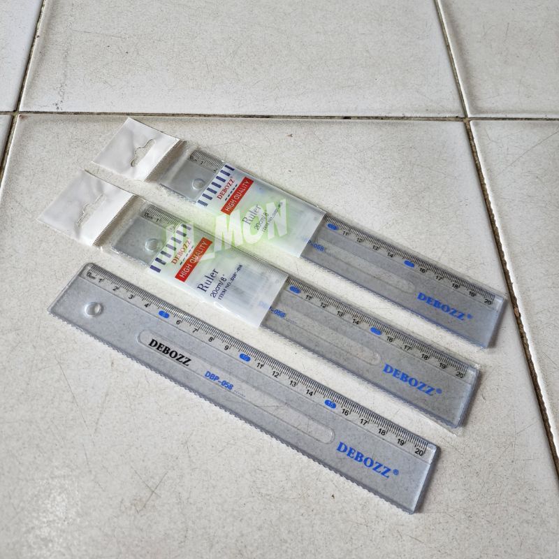 

Mistar/ Penggaris Debozz 20cm/ 30cm Tebal