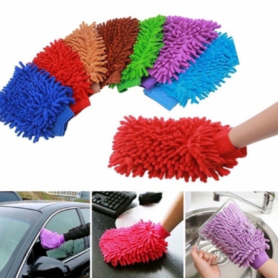 SARUNG TANGAN Microfiber Cuci Mobil Micro Fiber Motor