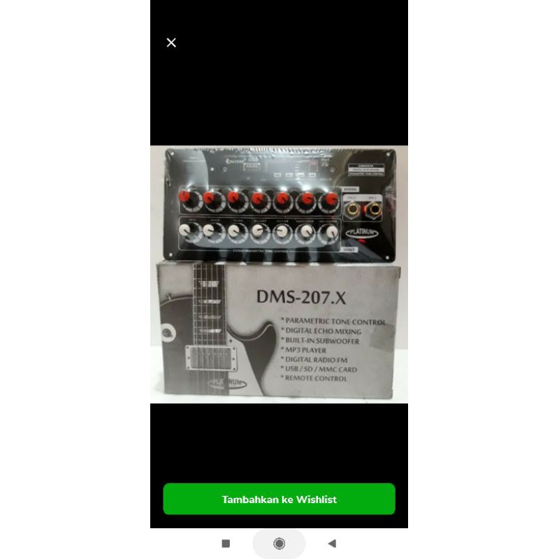 Kit Tone Control Stereo Mixing DMS-207.X plus MP3 bluetooth / DMS207x