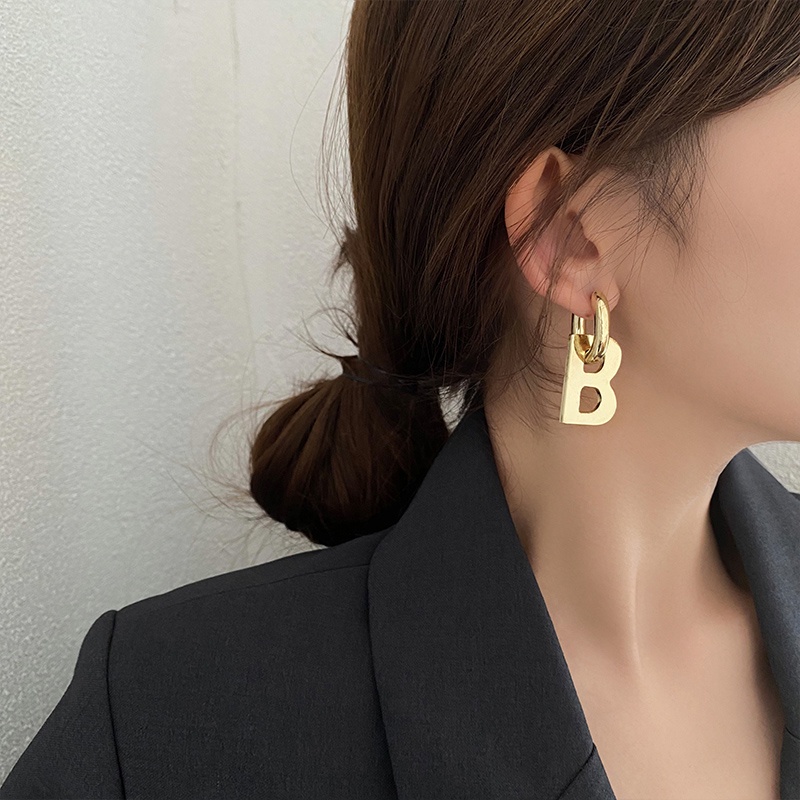 Letter B Earrings Accessories Exquisite Temperament Trendy