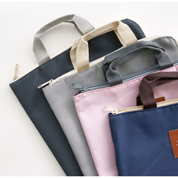 TAS FOLDER KAIN KANVAS DOKUMEN KERTAS A4 PELINDUNG DOKUMEN