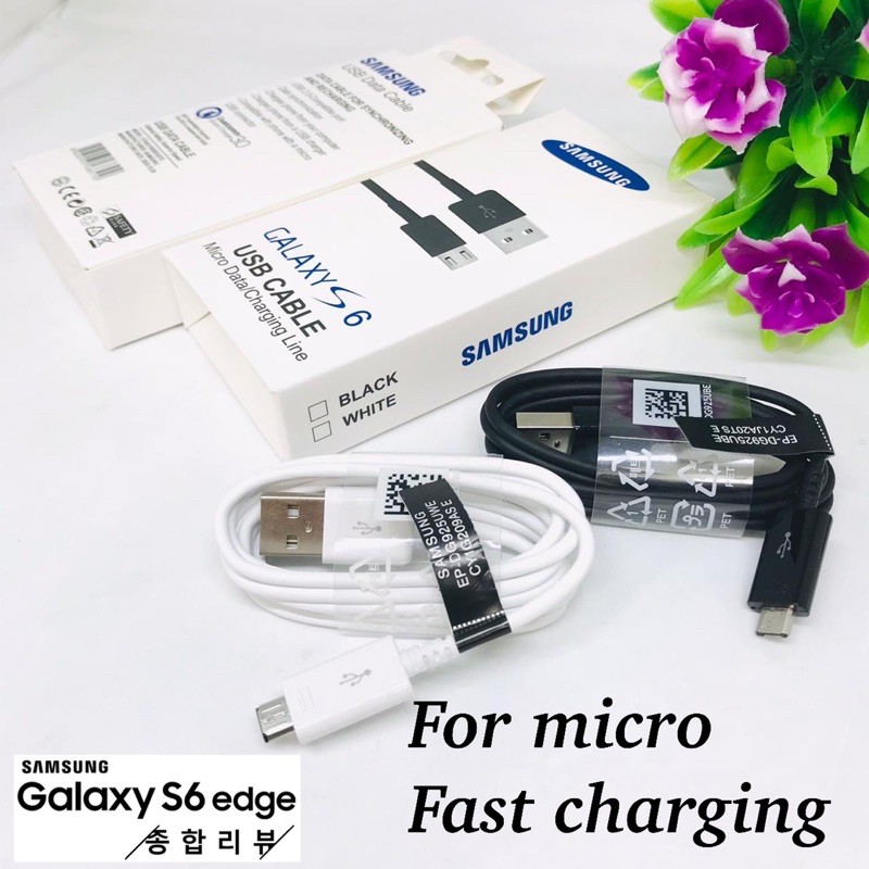 PROMO KABEL DATA ORIGINAL SAMSUNG FAST CHARGING QC3.0 S6 MICRO / TYPE C S10+