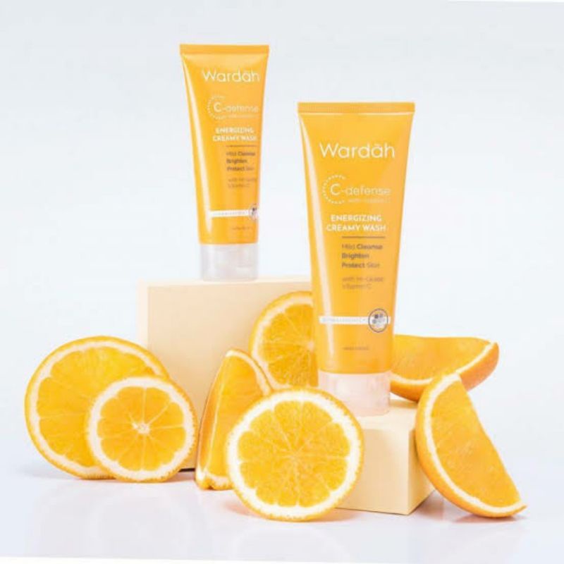 Wardah C-Defense Energizing Creamy Wash 100 ml / Sabun Cuci Muka Wardah Murah