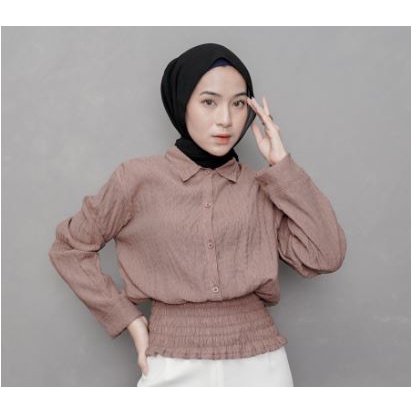 PROMO KEMEJA BLOUSE WANITA MODEL TERBARU 2023 Outer Modern Remaja Dewasa Bigsize Muslimah A0L1 Canti
