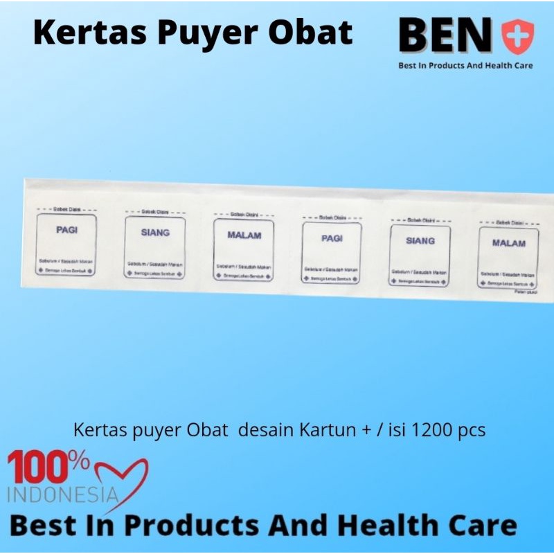 Kertas Obat Puyer Siang /malam/pagi