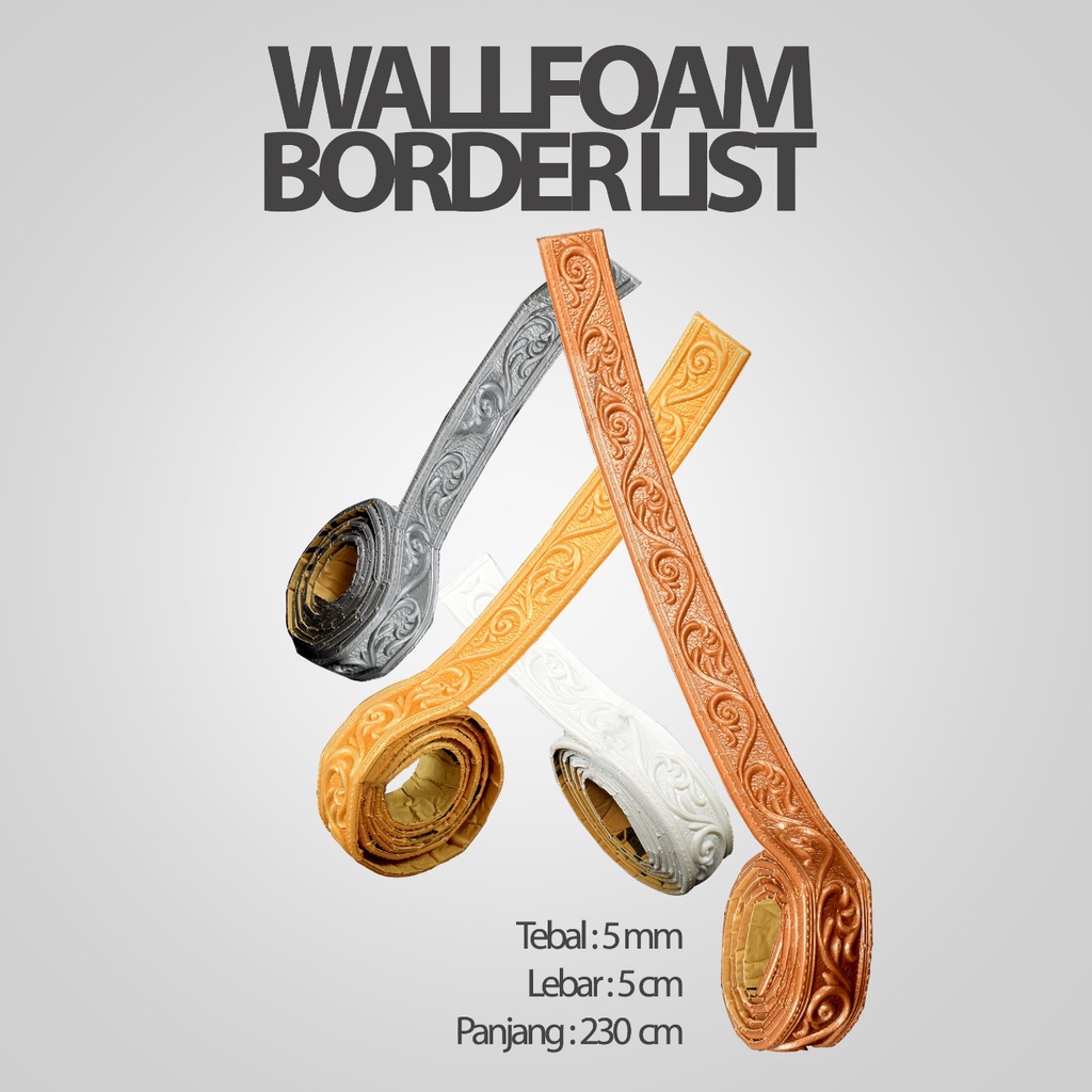 LIST BORDER FOAM 3D LIS WALLPAPER BORDER STICKER-1