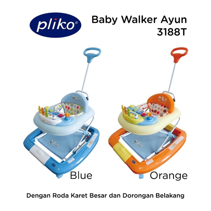 Baby Walker Pliko 3188T Kereta Belajar Jalan Bayi