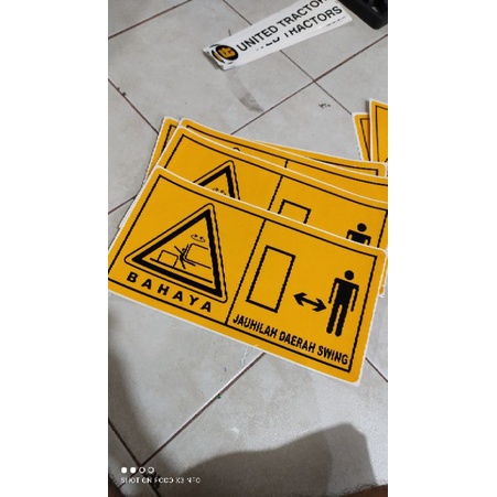 stiker area swing cocok buat alat berat type apa aja