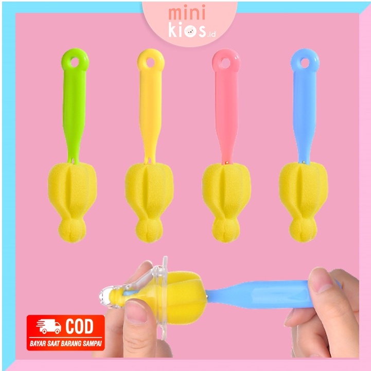 PEMBERSIH DOT BAYI / SIKAT DOT BAYI /SIKAT DOT BERBAHAN SPONGE UNTUK PEMBERSIH BOTOL BAYI