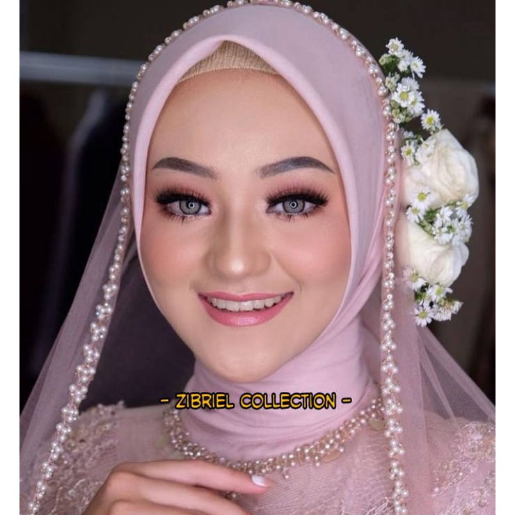 Grosir (SSC) Slayer Pengantin Kerudung Pengantin Hijab Pengantin Elegan Premium Termurah