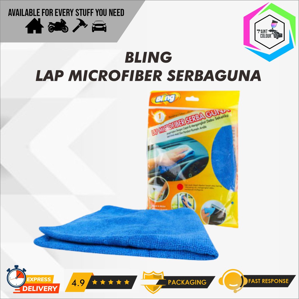 Lap Microfiber Bling Size 40x40 Lap Serba Guna