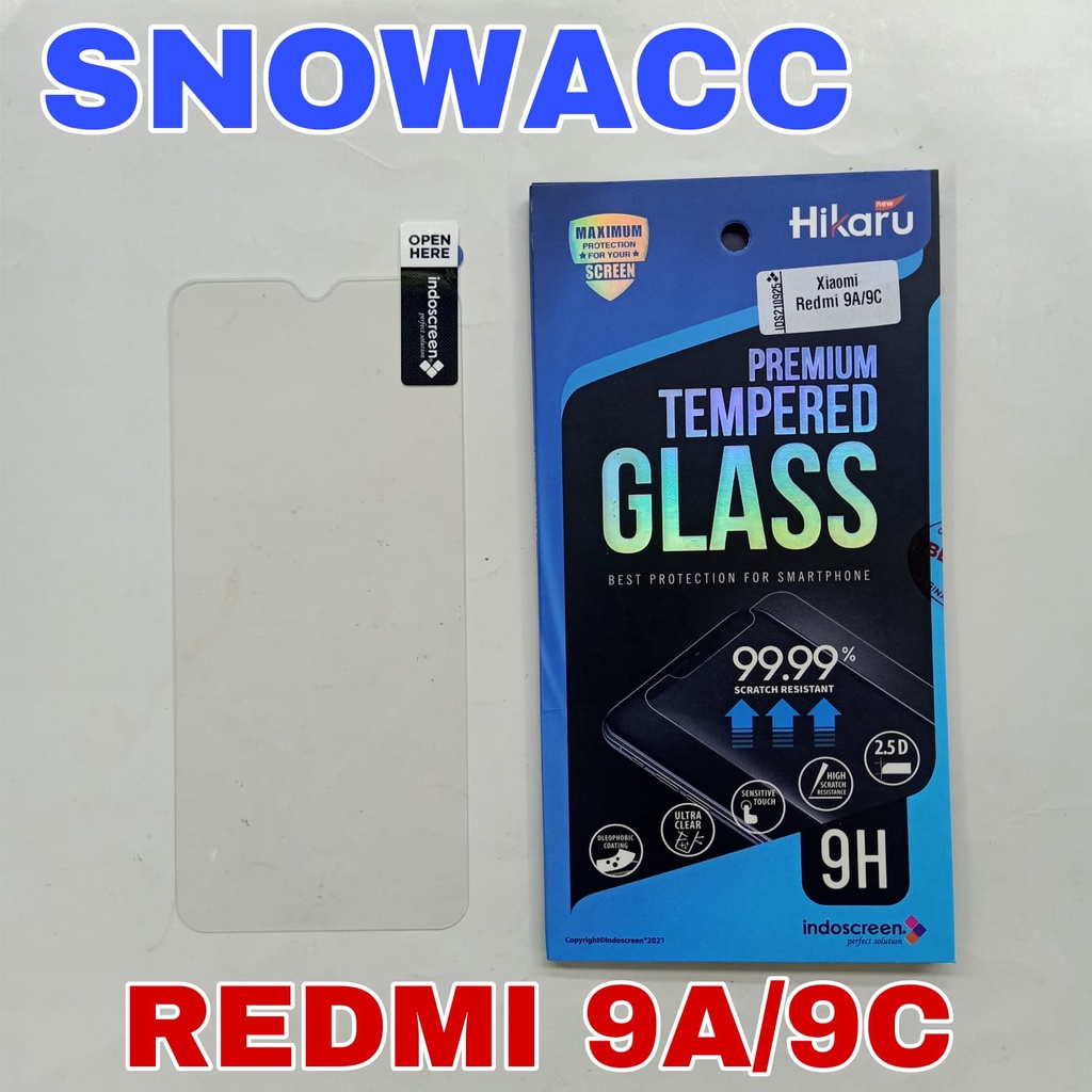 Hikaru Anti Gores Tempered Glass Redmi 9C / Redmi 9A Anti Gores Kaca