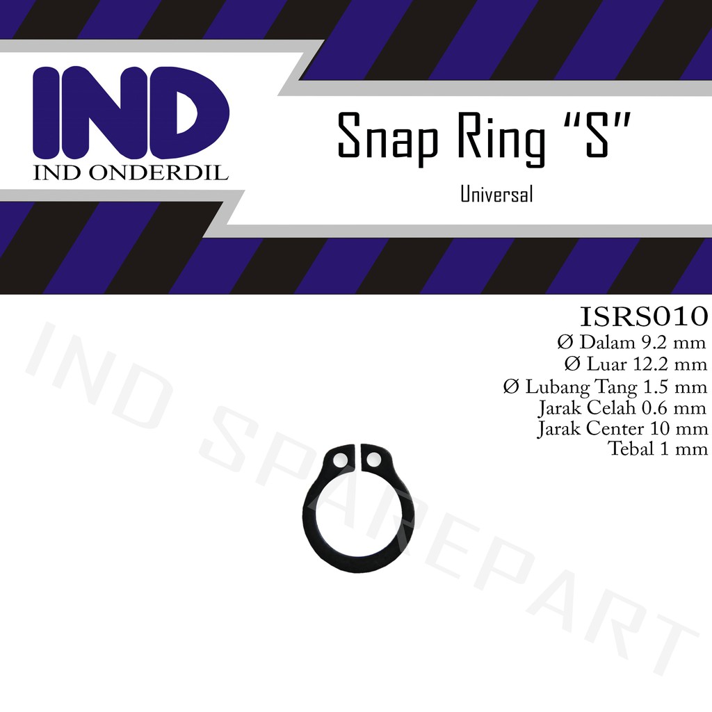 Snap Ring-Eksternal-External Retaining Circlip-Cir-Clip S-10 S 10 S10