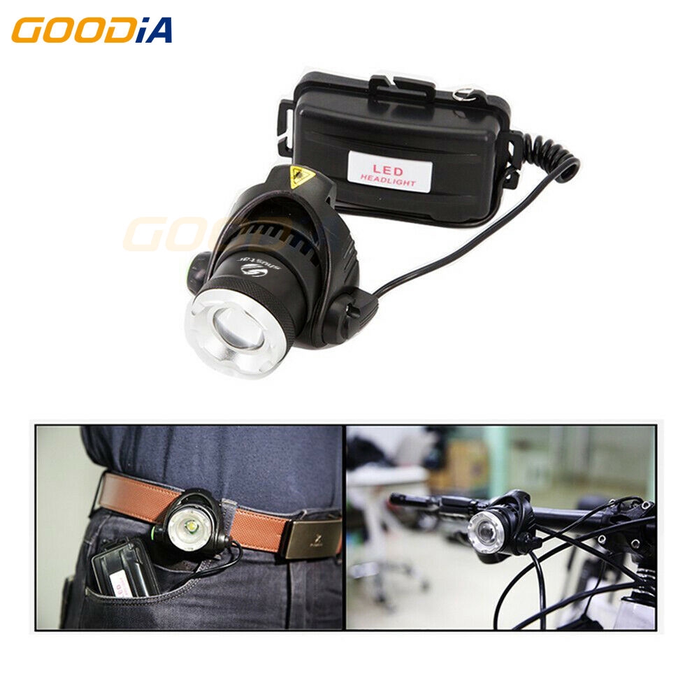 ✪〖Outdoors Flash/COD〗✪  T6 Zoom 90000LM Headlamp LED Headlight Flashlight Torch 18650 Battery &amp; charger