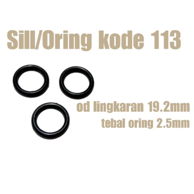 COD(BAYAR DITEMPAT) Seal oring kode 113 (seal tabung luar Canon atau tabung od.25)