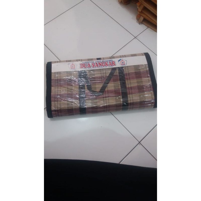 Tikar Lipat / Tikar Santai / Tikar Lesehan / Tikar Piknik Songket Mendong Ukuran 2m x 3m