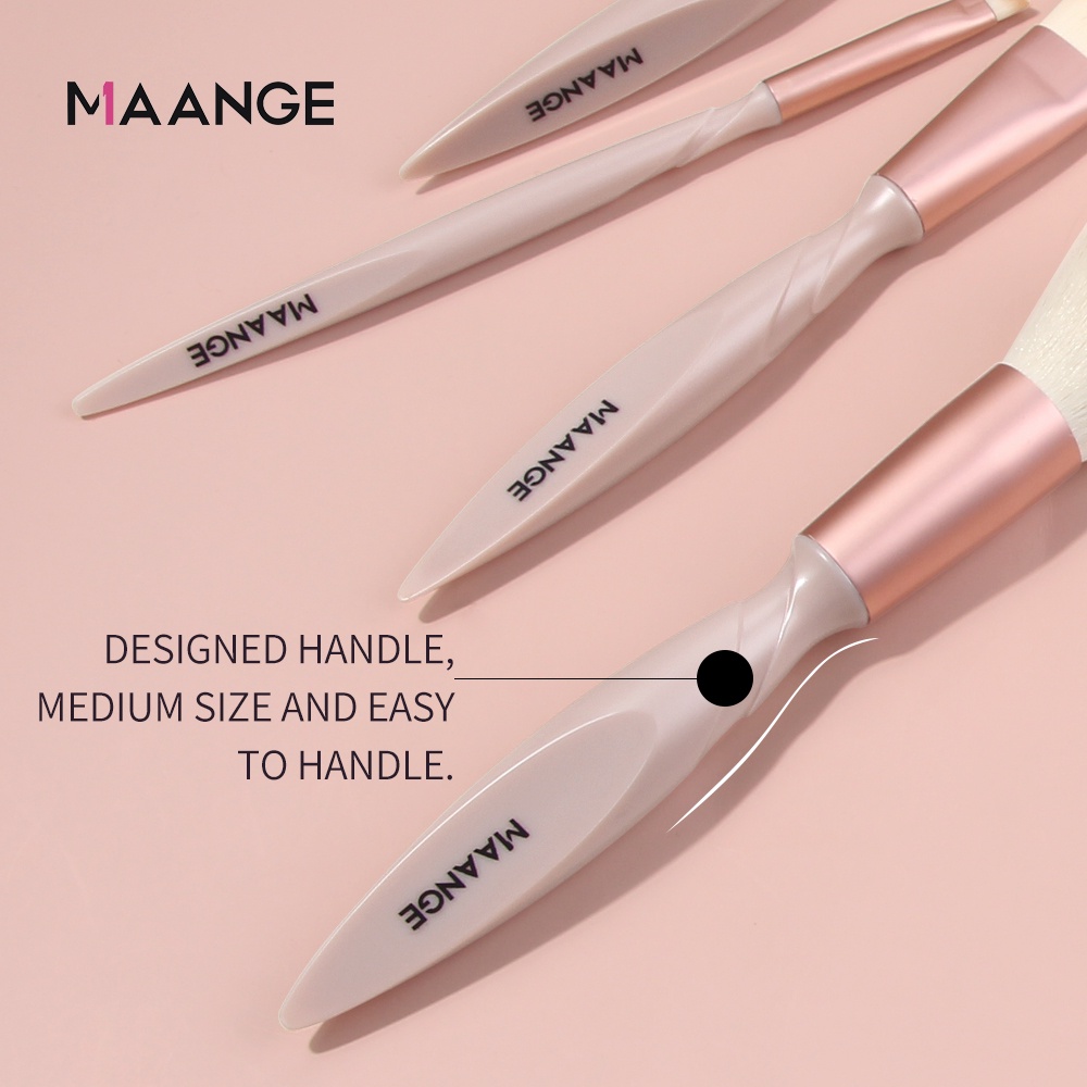 MAANGE 15Pcs/Set Basic Make Up Brush Spiral Brush Handle Beauty Cosmetics Tool High Quality Makeup Brush Kit