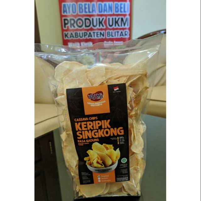 

KERIPIK SINGKONG, KRIPIK YUMI BLITAR 200g